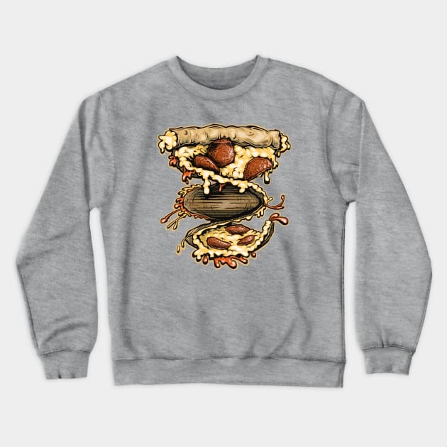 Pizza DNA Twist Crewneck Sweatshirt by BradLeiby